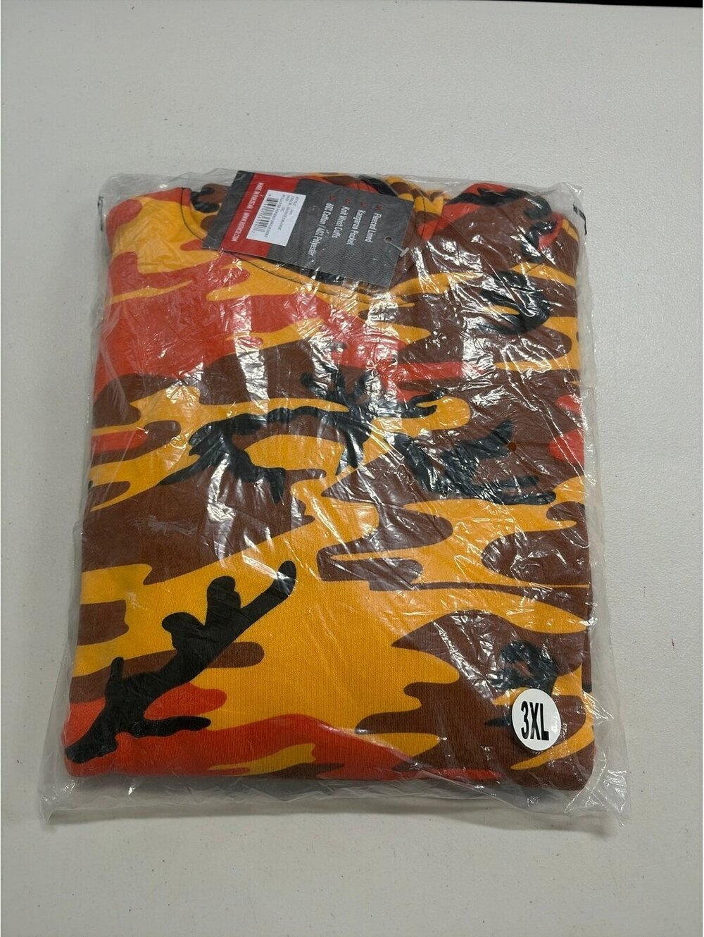Rothco Savage Orange Camo Hoodie 3XL Mens NEW Sealed Pullover Sweatshirt Hunting